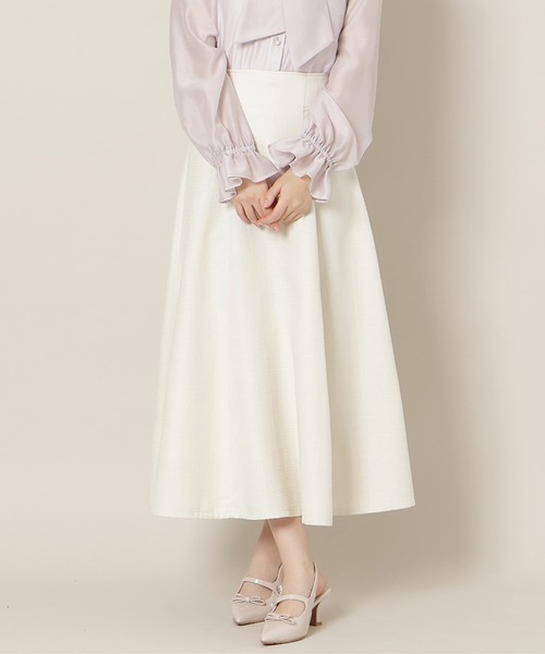 25SS SEA COTTON LINEN 2WAY フレアスカート ホワイト SEA（シー