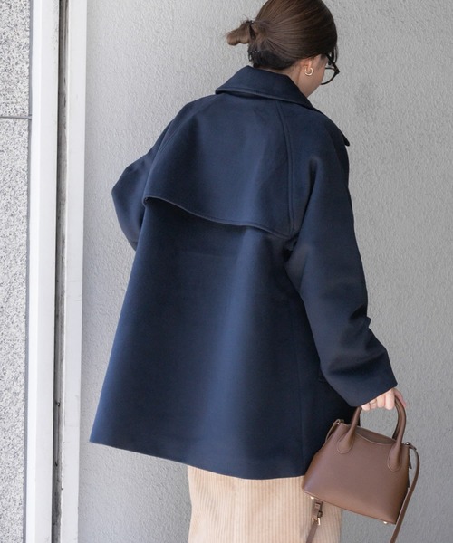 「URBAN RESEARCH DOORS」 ピーコート MEDIUM ネイビー レディース_画像7