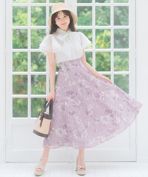 「WILLSELECTION」 フレアスカート FREE レッド系その他 レディース_画像8