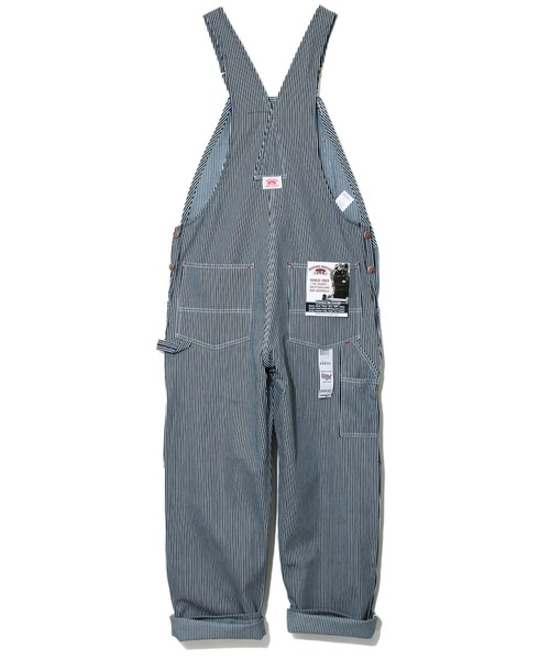 「ROUND HOUSE」 オーバーオール 32inch ブラウン メンズ_画像6