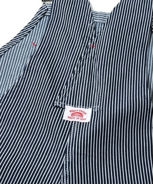 「ROUND HOUSE」 オーバーオール 32inch ブラウン メンズ_画像7