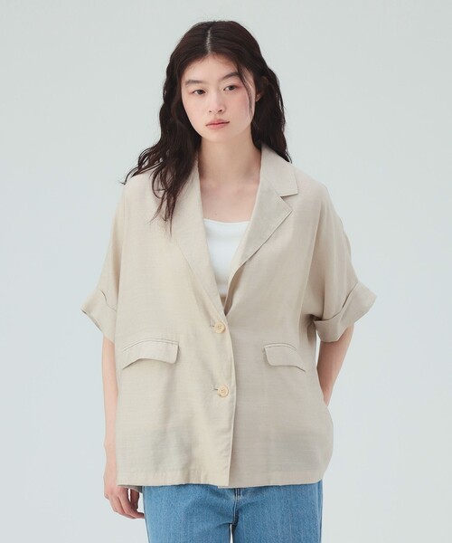 BEAMS HEART ビームス フレンチリネンジャケット L BEAMS HEART（ビームス ハート） ジャケット テーラードジャケット