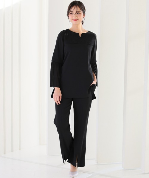 「PourVous」 セットアップ M ネイビー レディース_画像2