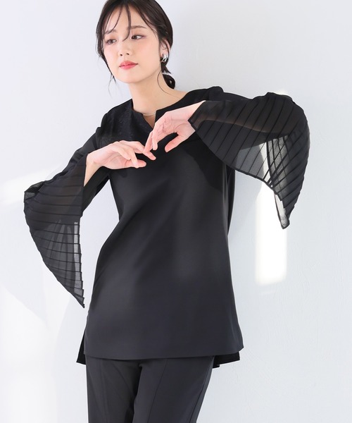 「PourVous」 セットアップ M ネイビー レディース_画像4