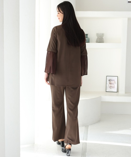 「PourVous」 セットアップ M ネイビー レディース_画像8