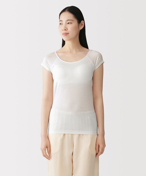 無印良品（MUJI） インナーシャツ 肌着 婦人 なめらかブラフレンチ