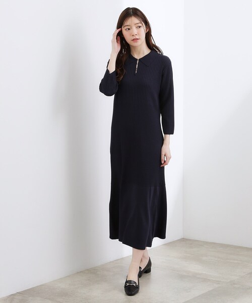 grove（グローブ） ワンピース 高評価！「洗える」大人の上品ポロ