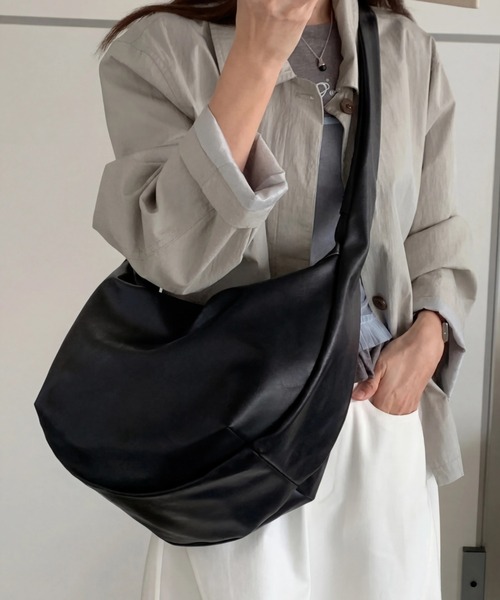 ショルダーストラップ ショルダーバッグ バッグ フェイクレザービッグ
