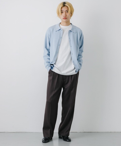 「SENSE OF PLACE by URBAN RESEARCH」 ニットカーディガン LARGE グレー メンズ_画像7