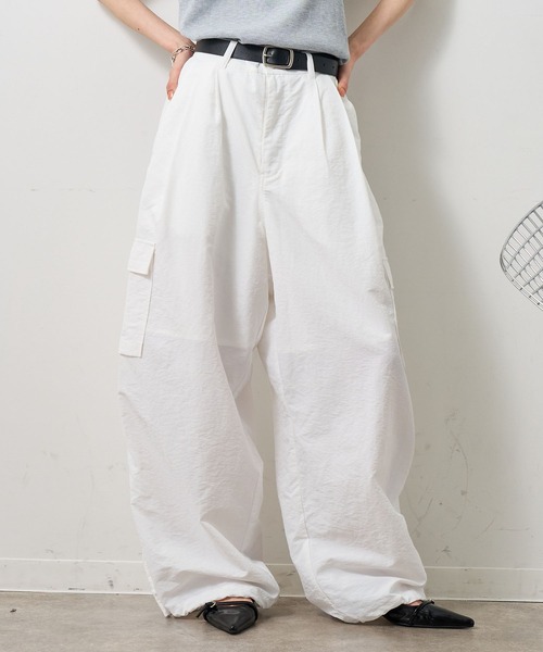 NOGLE ワイドパンツ カーゴパンツ 「NOGLE/ノグル」ナイロンワイド
