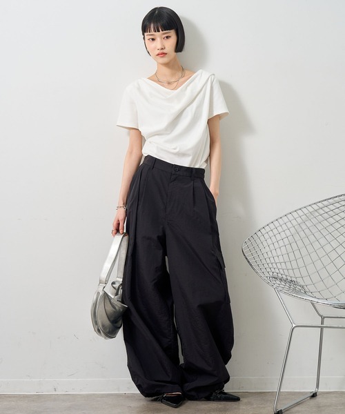 NOGLE ワイドパンツ カーゴパンツ 「NOGLE/ノグル」ナイロンワイド