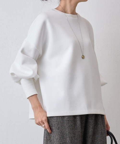 BEARDSLEY ビアズリー ★ 長袖カットソー コットンTシャツ ホワイト BEARDSLEY（ビアズリー） 長袖カットソー 1 ホワイト レディース