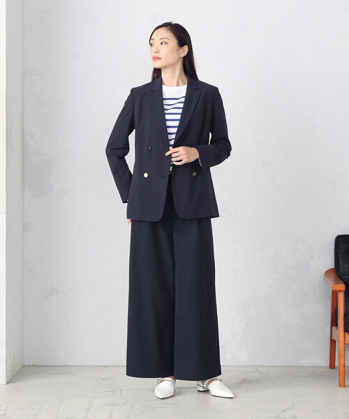 「COMME CA ISM」 チノパンツ L ブラウン レディース_画像2