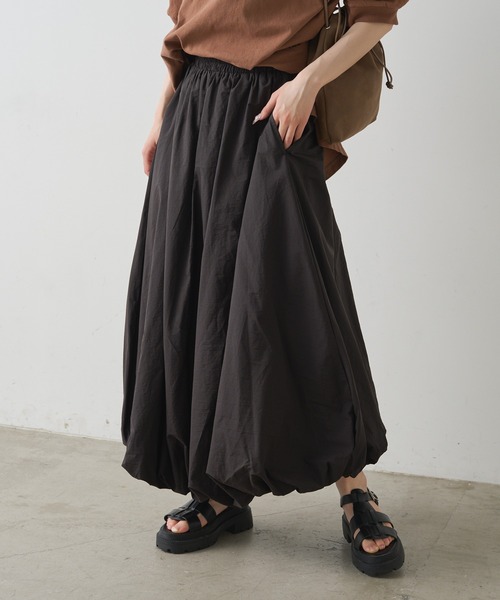pual ce cin ロング スカート 夏 バルーンシルエットスカート