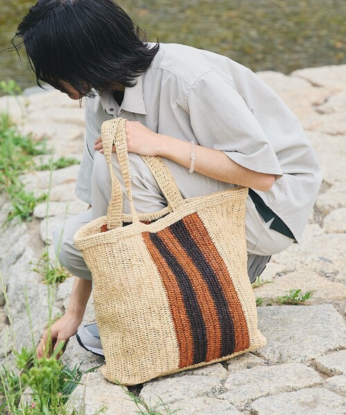 SHIPS（シップス） トートバッグ SHIPS: ラフィア マダガスカル トート