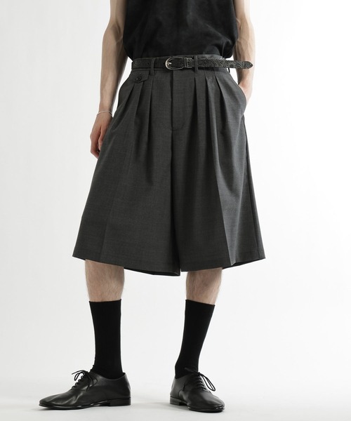 HARE（ハレ） ハーフパンツ ワイドパンツ パンツ 短パン 3タックワイド