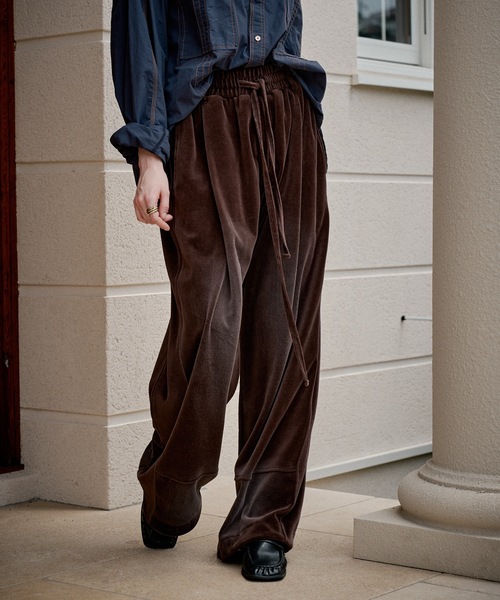 Casper John（キャスパージョン） パンツ Fade velor pants/フェード