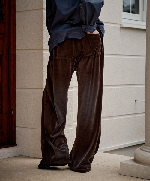 Casper John（キャスパージョン） パンツ Fade velor pants/フェード