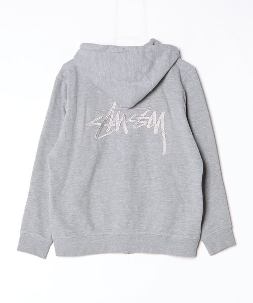 stussy ジップアップパーカー グレー STUSSY（ステューシー） ジップアップパーカー S グレー メンズ