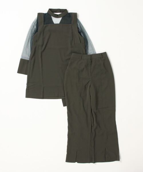 「terrace」 セットアップ MEDIUM カーキ レディース_画像2