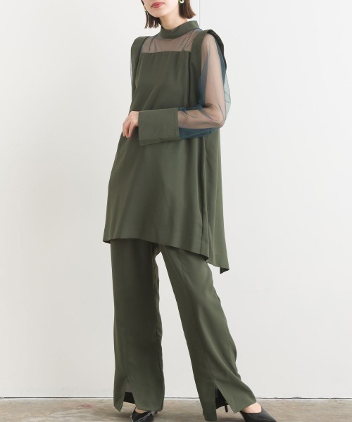 「terrace」 セットアップ MEDIUM カーキ レディース_画像5