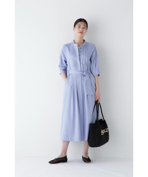 「human woman」 半袖ワンピース MEDIUM ネイビー レディース_画像4