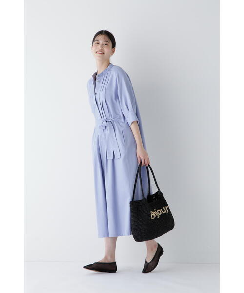 「human woman」 半袖ワンピース MEDIUM ネイビー レディース_画像6