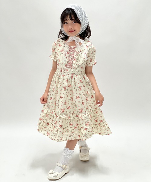 axes femme（アクシーズ ファム） ワンピース ロリィタ風花柄OP