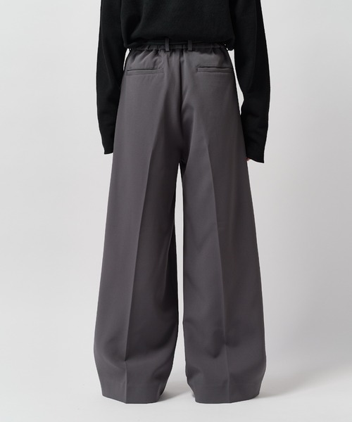 Lui's（ルイス） ワイドパンツ スラックス 「Neucon」2-TUCK WIDE