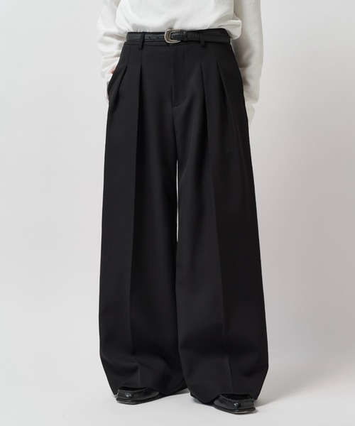 Lui's（ルイス） ワイドパンツ スラックス 「Neucon」2-TUCK WIDE