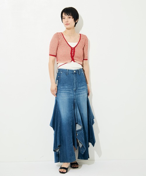 BELPER (ベルパー) DENIM HARNESS SKIRT BELPER（ベルパー） デニムスカート 「BELPER/ベルパー」DOUBLE DENIM
