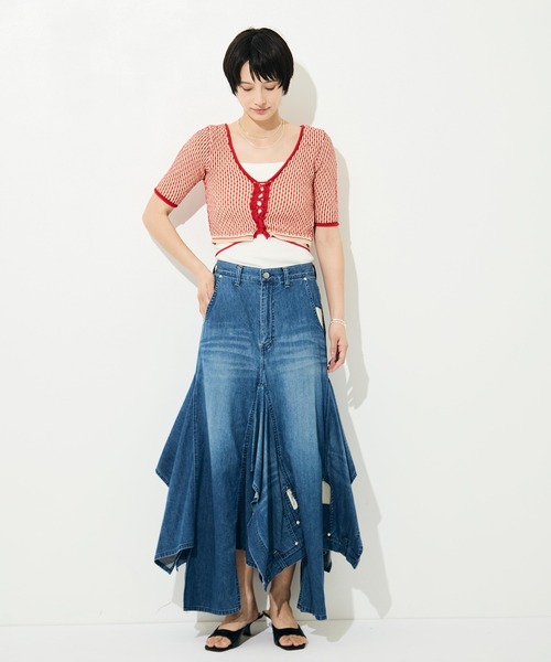 BELPER (ベルパー) DENIM HARNESS SKIRT BELPER（ベルパー） デニムスカート 「BELPER/ベルパー」DOUBLE DENIM