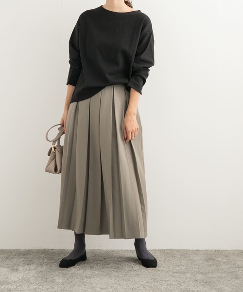 「URBAN RESEARCH DOORS」 プリーツスカート MEDIUM グレー レディース_画像4