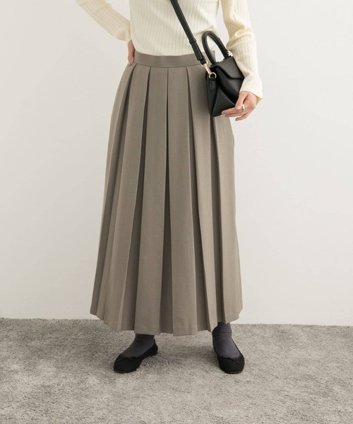 「URBAN RESEARCH DOORS」 プリーツスカート MEDIUM グレー レディース_画像8