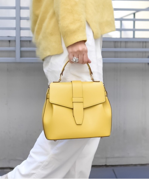 styiro ハンドバッグ ベルトフラップ 2WAY ショルダー