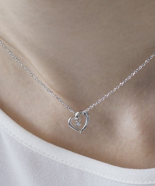 4℃（ヨンドシー） ネックレス 4℃エターナルシルバー ハート ネックレス