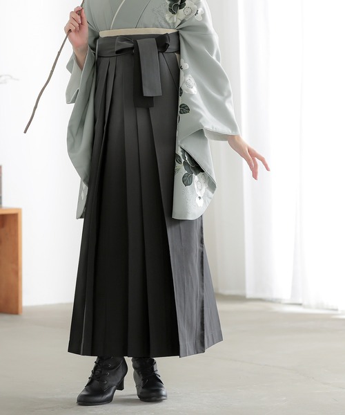 ブーツ 袴用 ショートブーツ「ブラック」　履きやすい　歩きやすい レディース