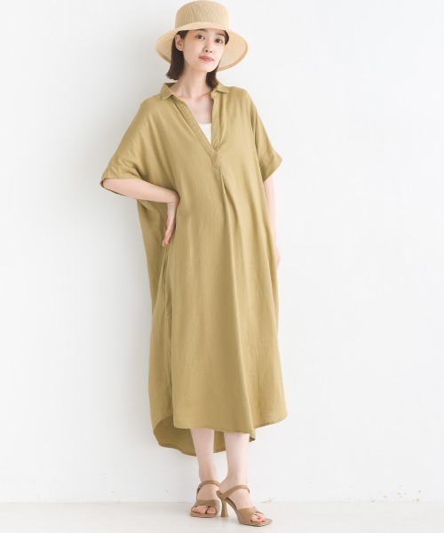 ORIAN - 美品 ORIAN シャツワンピース 麻 綿 ワンピース シャツ