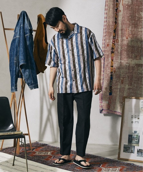 JOURNAL STANDARD relume シャツ 「WEB限定 柄シャツ+スラックス