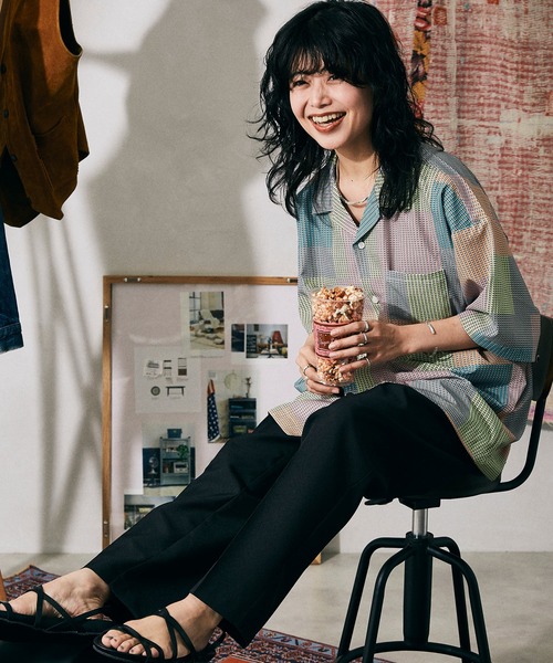 JOURNAL STANDARD relume シャツ 「WEB限定 柄シャツ+スラックス