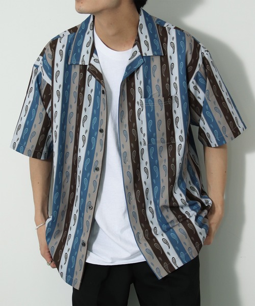 ◆ジャーナルスタンダード セットアップ カラーレス サイズM 美品 JOURNAL STANDARD relume シャツ 「WEB限定 柄シャツ+スラックス