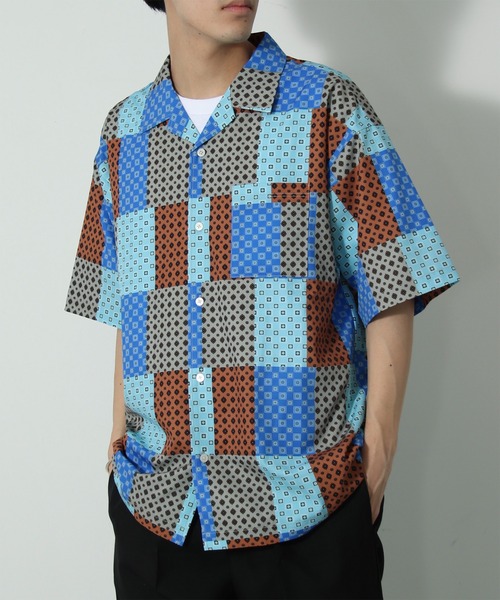 JOURNAL STANDARD relume シャツ 「WEB限定 柄シャツ+スラックス