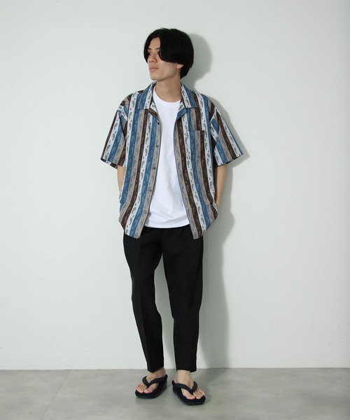 JOURNAL STANDARD relume シャツ 「WEB限定 柄シャツ+スラックス