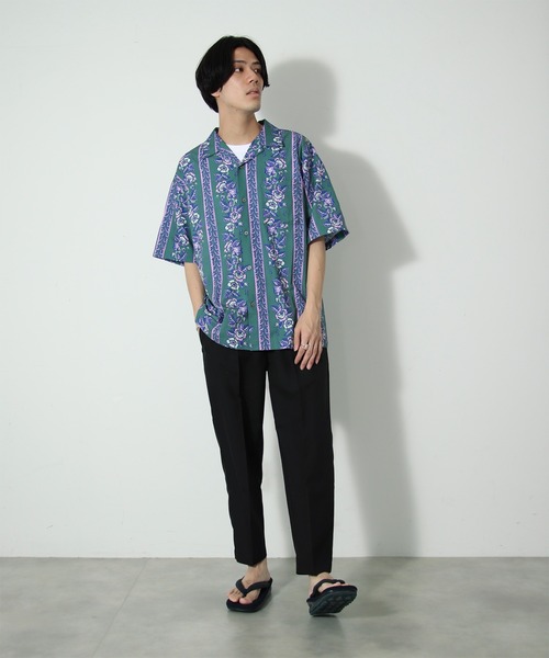 JOURNAL STANDARD relume シャツ 「WEB限定 柄シャツ+スラックス
