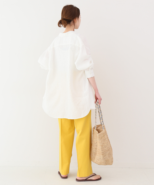 SLOBE IENA パンツ CORG/EAカラータックトラウザー : ZOZOTOWN