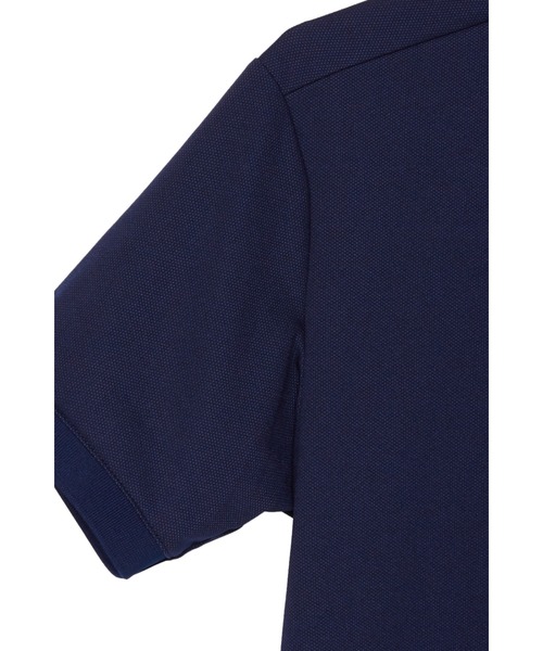 【ネイビー】HIGH ST. GOLF∴HSGロゴ鹿の子ポロシャツ <AdE> HIGH STREET（ハイストリート） ポロシャツ HIGH ST. GOLF∴HSGロゴ
