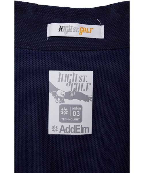 【ホワイト】HIGH ST. GOLF∴HSGロゴ鹿の子ポロシャツ <AdE> TORNADO MART｜HIGH ST. GOLF∴HSGロゴ鹿の子ポロシャツ <AdE