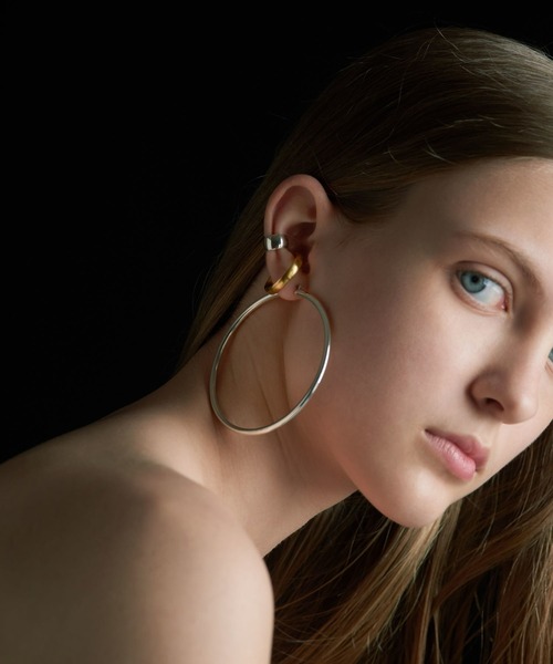 ARTIDA OUD ピアス 「bone」 large シルバー フープ ピアス レディース 