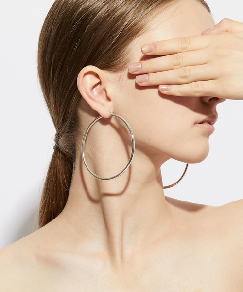 ARTIDA OUD ピアス 「bone」 large シルバー フープ ピアス レディース 