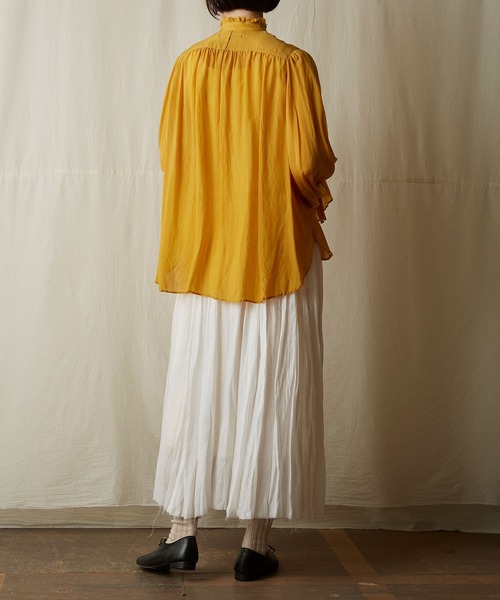 suzuki takayuki ブラウス シャツ bishop-sleeve blouse
